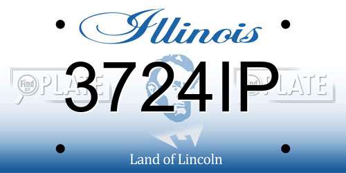 3724IP Illinois License Plate