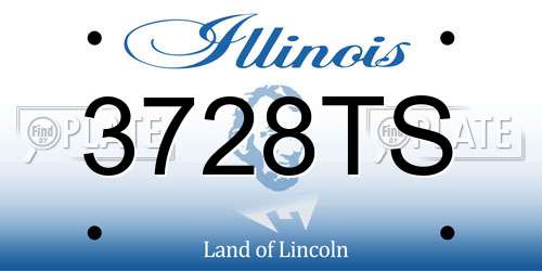 3728TS Illinois License Plate