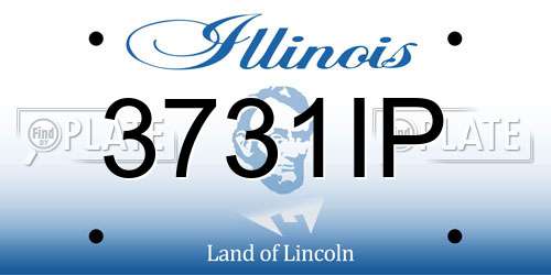 3731IP Illinois License Plate