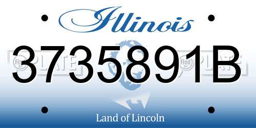 3735891B Illinois License Plate
