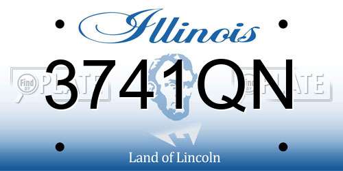 3741QN Illinois License Plate