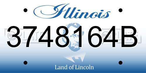 3748164B Illinois License Plate