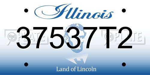 37537T2 Illinois License Plate