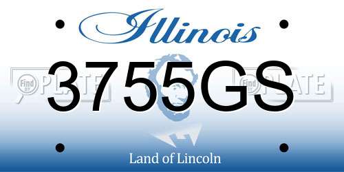3755GS Illinois License Plate