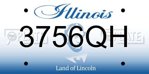 3756QH Illinois License Plate