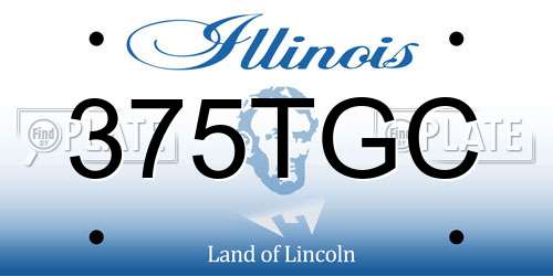 375TGC Illinois License Plate