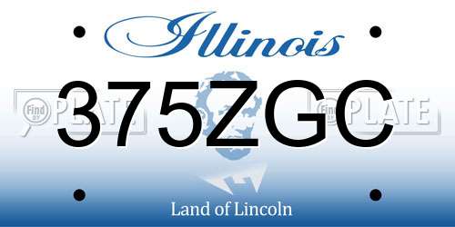 375ZGC Illinois License Plate