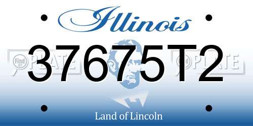37675T2 Illinois License Plate