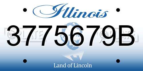 3775679B Illinois License Plate