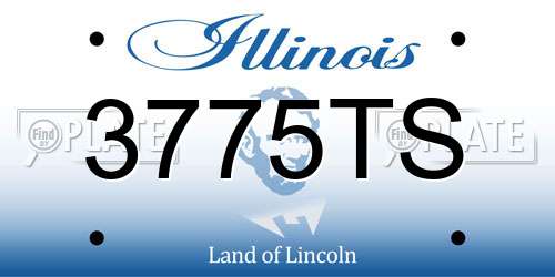 3775TS Illinois License Plate