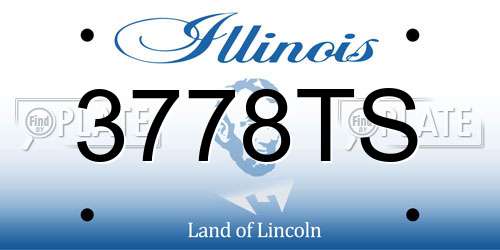 3778TS Illinois License Plate