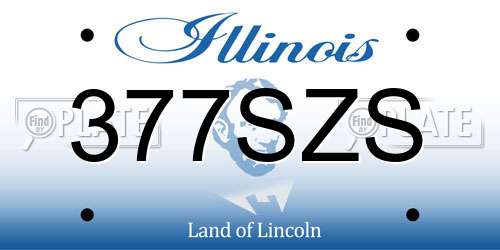 377SZS Illinois License Plate