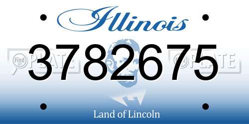 3782675 Illinois License Plate