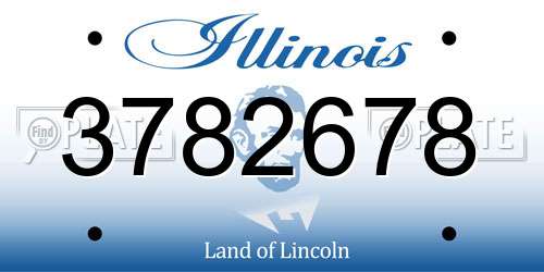 3782678 Illinois License Plate