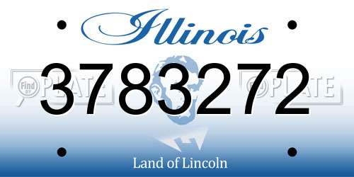 3783272 Illinois License Plate