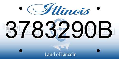 3783290B Illinois License Plate