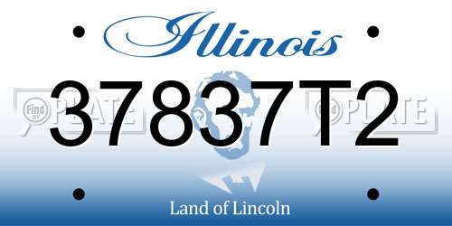 37837T2 Illinois License Plate