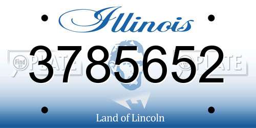 3785652 Illinois License Plate