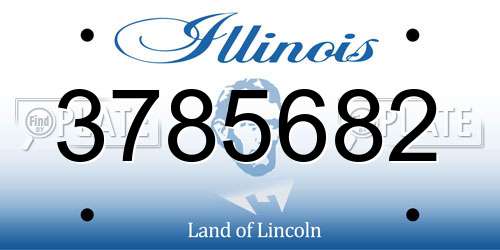 3785682 Illinois License Plate