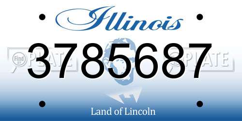3785687 Illinois License Plate
