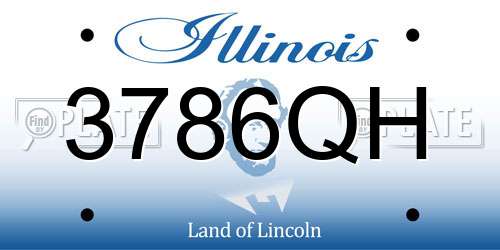3786QH Illinois License Plate