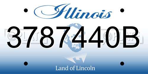3787440B Illinois License Plate