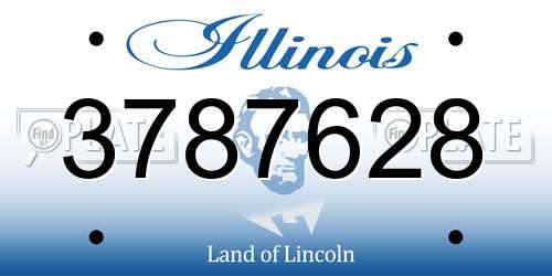 3787628 Illinois License Plate