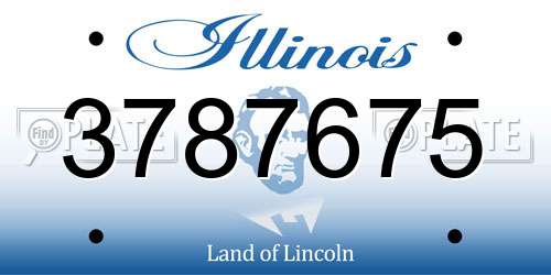 3787675 Illinois License Plate
