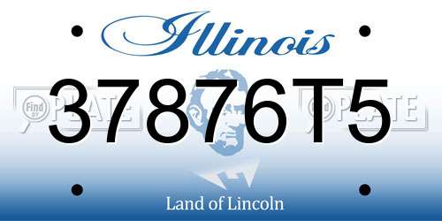 37876T5 Illinois License Plate