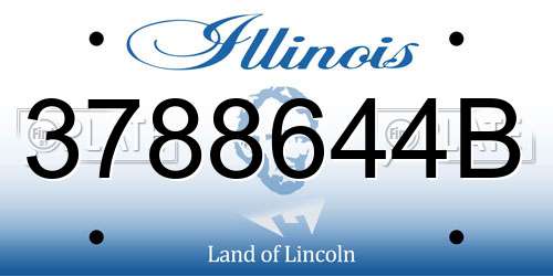 3788644B Illinois License Plate