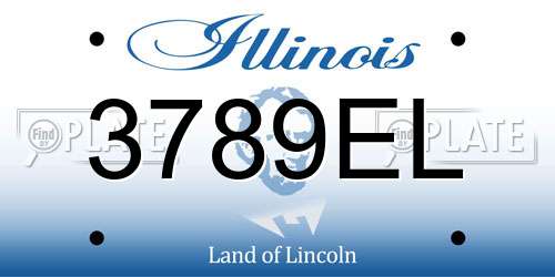 3789EL Illinois License Plate