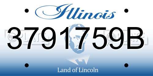 3791759B Illinois License Plate