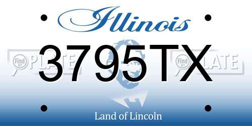 3795TX Illinois License Plate