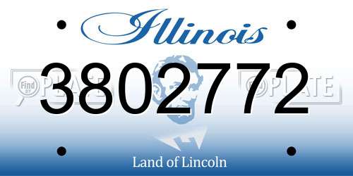 3802772 Illinois License Plate