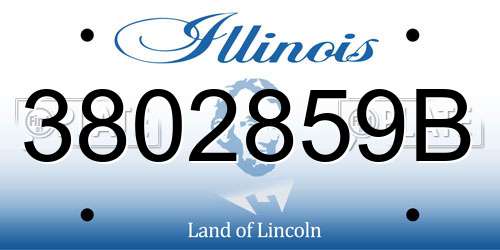 3802859B Illinois License Plate