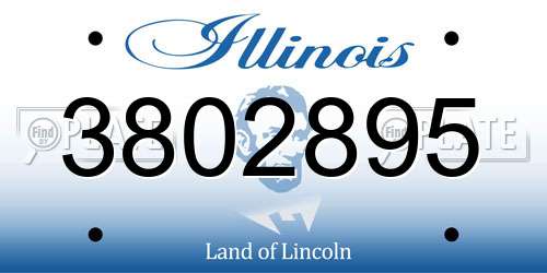 3802895 Illinois License Plate