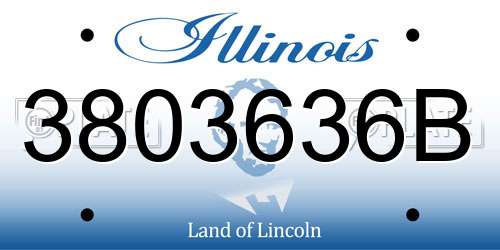 3803636B Illinois License Plate