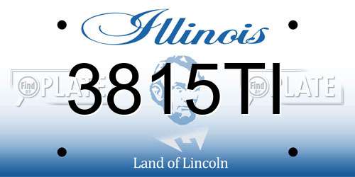 3815TI Illinois License Plate