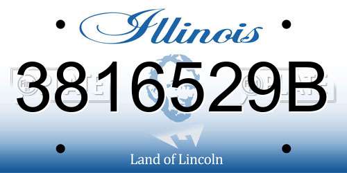 3816529B Illinois License Plate
