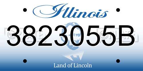 3823055B Illinois License Plate