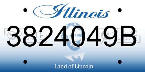 3824049B Illinois License Plate