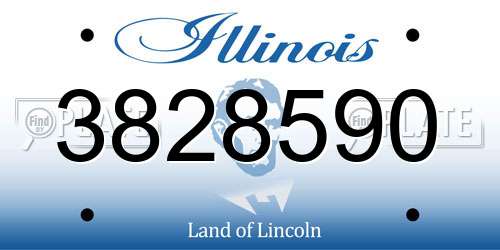 3828590 Illinois License Plate