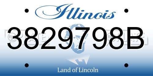 3829798B Illinois License Plate