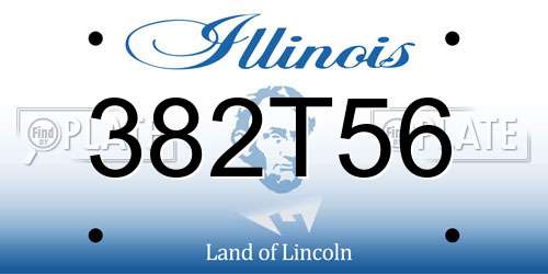 382T56 Illinois License Plate