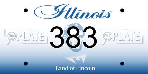 383 Illinois License Plate