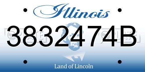 3832474B Illinois License Plate