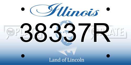 38337R Illinois License Plate