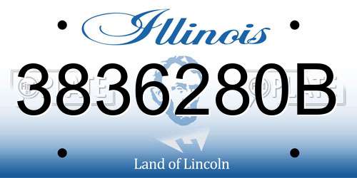 3836280B Illinois License Plate
