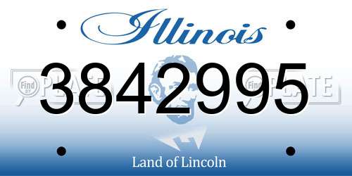 3842995 Illinois License Plate