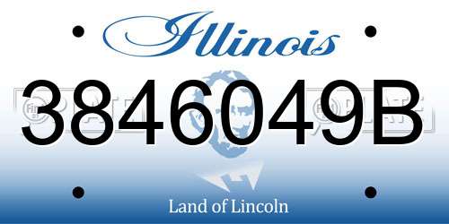 3846049B Illinois License Plate